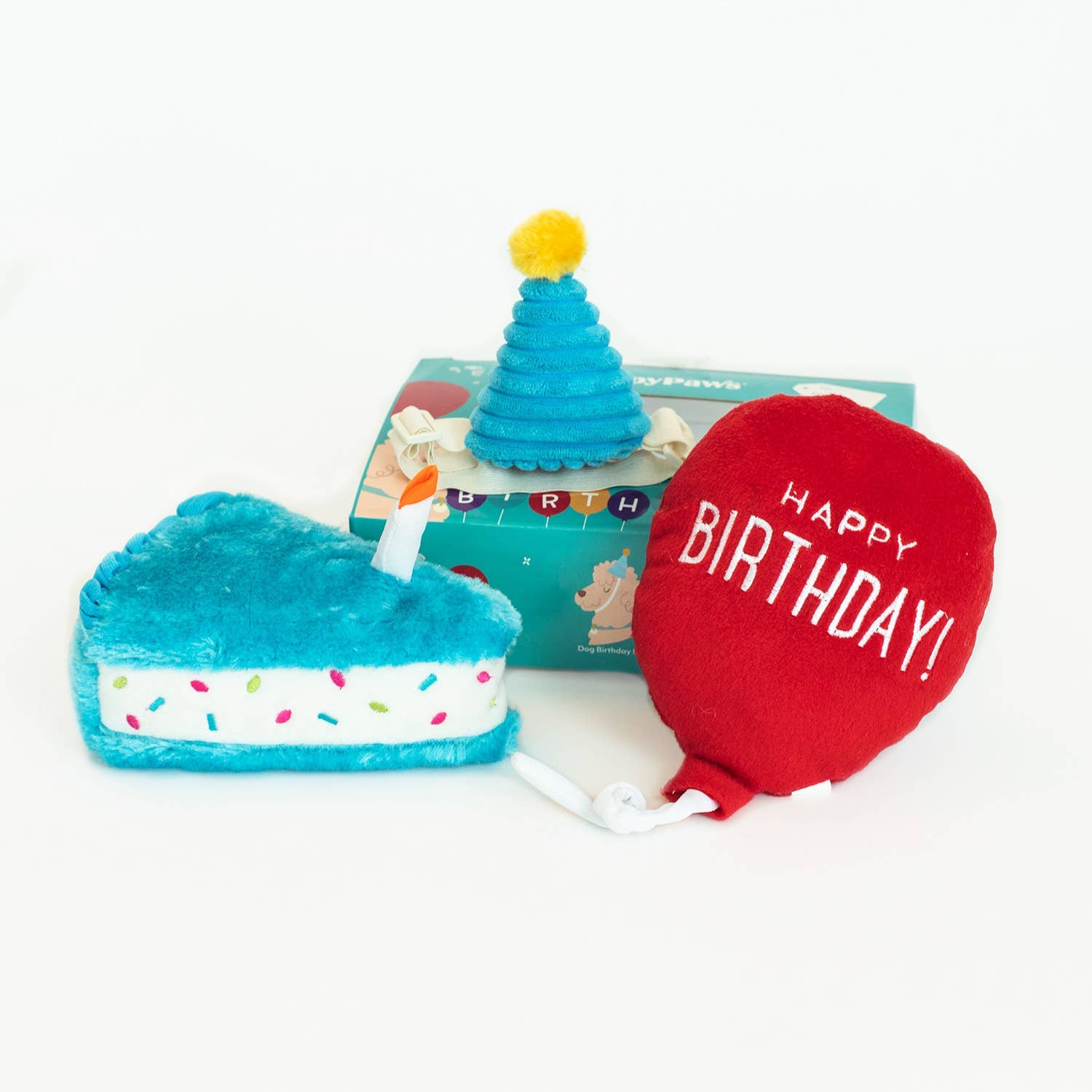ZippyPaws Scatola di Compleanno per Cani (3 pezzi)