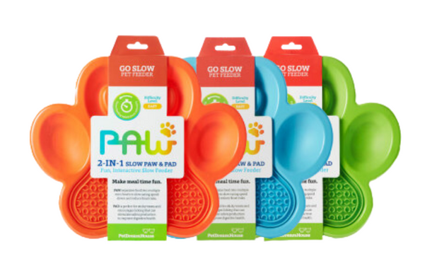 Paw 2 in 1 - Tappetino da leccamento per cani - Arancione